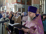 В четверг Страстной седмицы Архипастырь совершил Литургию в Свято-Ильинском кафедральном соборе города Россоши