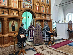 В храме святого благоверного князя Александра Невского села Петровка совершено соборное богослужение духовенства Павловского благочиния