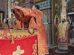 Преосвященнейший Дионисий, епископ Россошанский и Острогожский совершил Божественную литургию в Свято-Ильинском кафедральном соборе г. Россошь