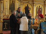 В праздник Благовещения Пресвятой Богородицы в Тихоновском соборном храме Острогожска совершено торжественное богослужение