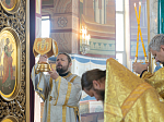 В праздник Крещения Руси епископ Дионисий совершил Божественную литургию в Свято-Ильинском кафедральном соборе города Россоши