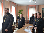 На приходе храма святого мученика Иоанна Воина города Богучар состоялось собрание благочиния
