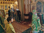 Епископ Россошанский и Острогожский Дионисий принял участие в соборном архиерейском служении Божественной литургии в Сергиевском трапезном храме Троице Сергиевой Лавры