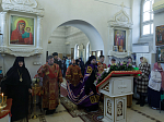 Епископ Россошанский и Острогожский Дионисий совершил Божественную литургию в Костомаровском епархиальном монастыре