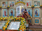 В день памяти сщмч. Евгения Попова епископ Дионисий совершил Божественную литургию в Преображенском храме села Заболотовка в месте служения святого