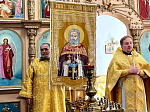 В Преображенском храме села Заболотовка освятили хоругвь с ликом местночтимого священномученика
