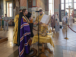 Всенощное бдение накануне памяти святого равноапостольного князя Владимира в Ильинском соборе г. Россоши возглавил епископ Россошанский и Острогожский Дионисий