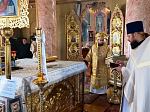 В Неделю 12-ю по Пятидесятнице митрополит Сергий (Фомин) и епископ Дионисий и совершили Божественную литургию в Покровском соборе города Воронежа