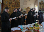Епископ Дионисий совершил Литургию Преждеосвященных Даров в храме святителя Тихона, епископа Воронежского, Задонского чудотворца села Шубное Острогожского района