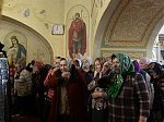 В пятницу 2-й седмицы Великого поста правящий архиерей совершил Литургию Преждеосвященных Даров в Казанском храме с. Гнилое
