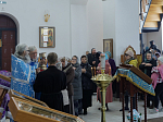 В праздник Похвалы Богородицы Архипастырь совершил Божественную литургию в Воскресенском соборе Белогорского мужского монастыря