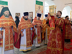 Епископ Россошанский и Острогожский Дионисий совершил Божественную литургию в Георгиевском храме с. Манино Калачеевского района
