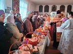 Протоиерей Владимир Шереметов совершил Пасхальное богослужение в Михайло-Архангельском храме и молебное пение на сельских приходах