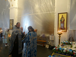 В Свято-Тихоновском соборном храме было совершено всенощное бдение с чином погребения Божией Матери