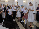 В день престольного праздника Архипастырь совершил Божественную литургию в храме Всемилостивого Спаса города Россошь