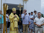 Правящий Архиерей совершил первую Божественную литургию в новопостроенном храме во имя первоверховного апостола Павла города Павловска
