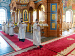 Епископ Россошанский и Острогожский Дионисий сослужил Преосвященным Архипастырям за богослужением в Благовещенском кафедральном соборе города Воронежа