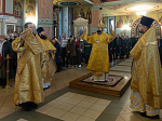 Преосвященнейший епископ Дионисий возглавил воскресное богослужение в Свято-Ильинском кафедральном соборе города Россошь