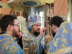 В канун праздника Благовещения Преосвященнейший епископ Дионисий совершил всенощное бдение в Ильинском соборе