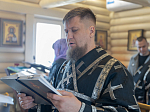 В Великий вторник епископ Дионисий совершил литургию Преждеосвященных Даров в храме Великомученика и Победоносца Георгия, с. Пасеково Кантемировского района
