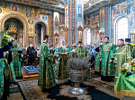 Накануне Недели ваий Глава Воронежской митрополии совершил Всенощное бдение в Благовещенском кафедральном соборе