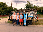 Иерей Евгений Чорноус освятил гуманитарный груз: продукты и автомобиль отправились в зону проведения специальной военной операции