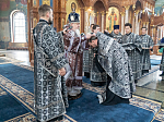 В Великую Среду Глава Воронежской митрополии совершил последнюю в нынешнем году Литургию Преждеосвященных Даров
