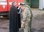 В пожарной части села Сергеевка Подгоренского района совершен молебен с участием личного состава части