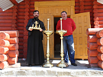 Замечательный подарок строящемуся храму в селе Филоново сделал церковный благодетель