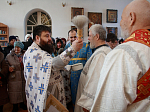 В Крещенский сочельник благочинный Каменского церковного округа иерей Сергий Папин совершил богослужения в Казанском храме поселка Каменка