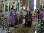 В праздник сорока Севастийских мучеников епископ Дионисий совершил Литургию в Свято-Ильинском кафедральном соборе г. Россоши