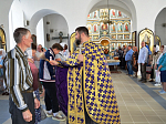 Праздничная Литургия и водосвятный молебен в Казанском храме г. Павловска