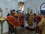 В Неделю 6-ю по Пасхе, о слепом, епископ Дионисий совершил Божественную литургию в Воскресенском соборе Белогорского мужского монастыря
