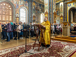 Торжественное соборное богослужение в праздник Собора Воронежских святых было совершено в Благовещенском кафедральном соборе города Воронежа