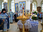 Торжественный праздник Успения Пресвятой Богородицы собрал верующих Богучара в храме
