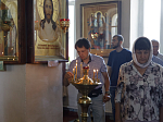 Преосвященнейший Дионисий, епископ Россошанский и Острогожский, совершил всенощное бдение в храме святых апостолов Петра и Павла села Петропавловка