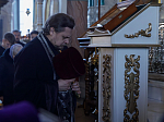 Преосвященнейший епископ Дионисий совершил вечерню с чином прощения в Свято-Ильинском кафедральном соборе Россоши