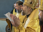 Преосвященнейший Дионисий, епископ Россошанский и Острогожский, сослужил Главе митрополии за богослужением в Успенском семинарском храме г. Воронежа.