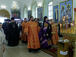 Глава Россошанской епархии совершил Божественную литургию в храме святого мученика Иоанна Воина города Богучар