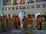 В субботу Светлой седмицы епископ Дионисий совершил Литургию в храме Успения Пресвятой Богородицы города Калач