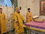Епископ Россошанский и Острогожский Дионисий совершил Божественную литургию в Свято-Троицком соборе Раифского Богородицкого мужского монастыря