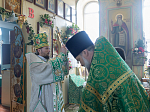 В праздник Святой Троицы Правящий Архиерей совершил Литургию в Свято-Троицком храме г. Россоши
