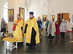 В Тихоновском соборном храме города Острогожск был совершён молебен о страждущих недугом винопития и наркомании