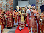 Епископ Россошанский и Острогожский Дионисий совершил Божественную литургию в Георгиевском храме с. Манино Калачеевского района