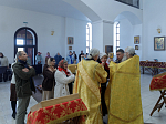В Неделю 19-ю по Пятидесятнице епископ Дионисий совершил Божественную литургию в Воскресенском соборе Белогорского мужского монастыря