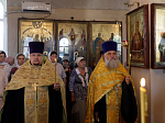Преосвященнейший Дионисий, епископ Россошанский и Острогожский, совершил всенощное бдение в храме святых апостолов Петра и Павла села Петропавловка
