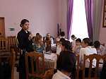 Историческая дискуссия "Что значит жить по Евангелию. Осмысление подвига новомучеников и исповедников Церкви Русской» в воскресной школе "Добро"