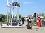 В городе Богучар состоялось торжественное открытие памятного знака «Основателю Флота Российского Петру I и защитникам Отечества морякам Богучарским»