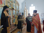 В день памяти сщмч. Евгения Попова епископ Дионисий совершил Божественную литургию в Преображенском храме села Заболотовка в месте служения святого