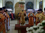Глава Россошанской епархии совершил Божественную литургию в храме святого мученика Иоанна Воина города Богучар